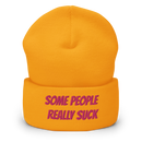Mössa med broderad text - SOME PEOPLE REALLY SUCK