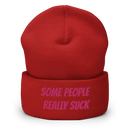 Mössa med broderad text - SOME PEOPLE REALLY SUCK