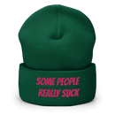 Mössa med broderad text - SOME PEOPLE REALLY SUCK