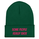 Mössa med broderad text - SOME PEOPLE REALLY SUCK