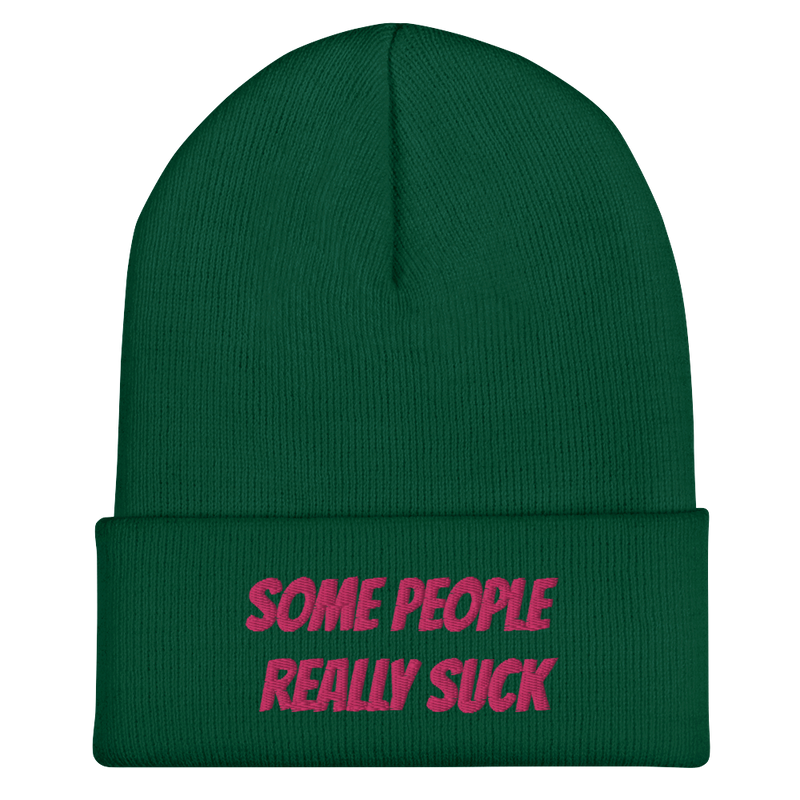 Mössa med broderad text - SOME PEOPLE REALLY SUCK