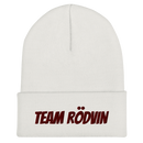 Mössa med broderad text -TEAM RÖDVIN