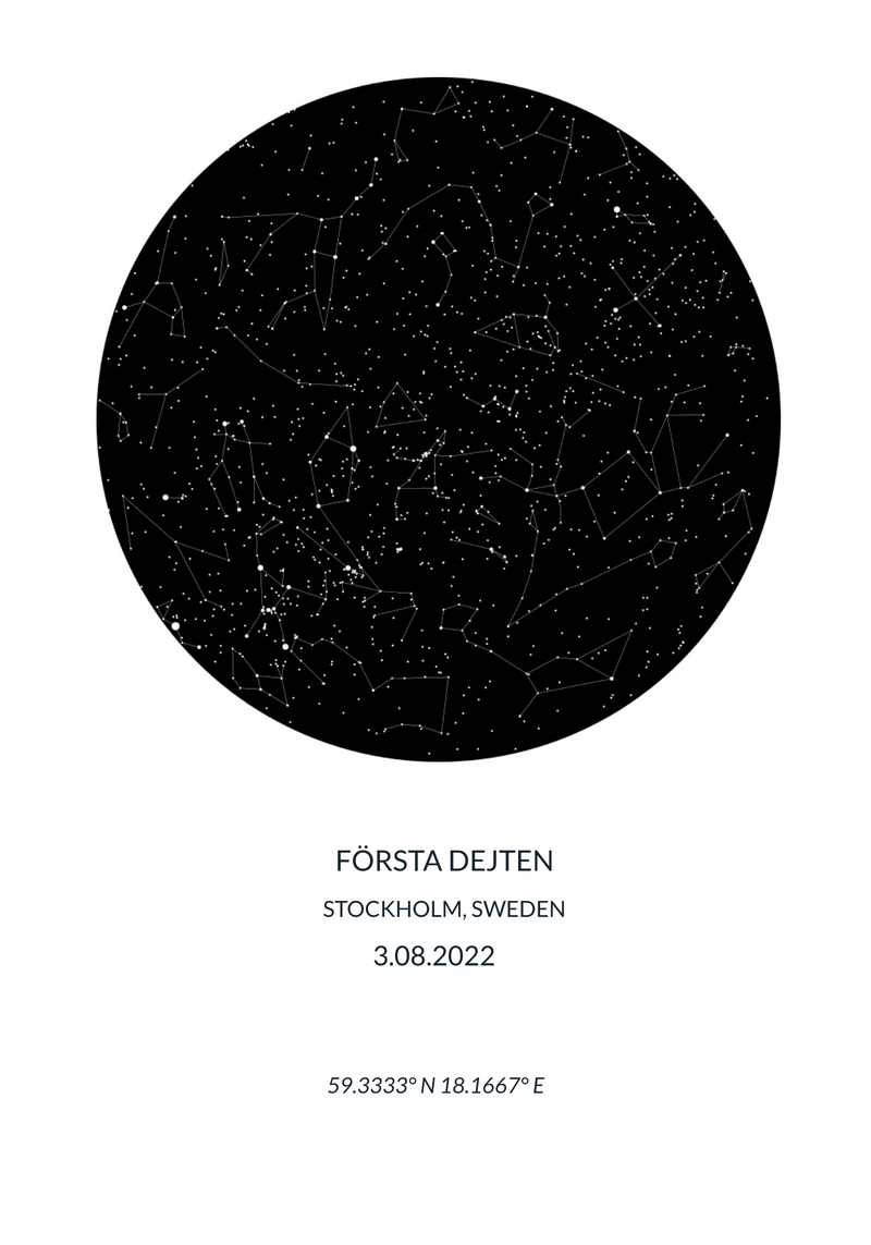 Poster - Stjärnkarta