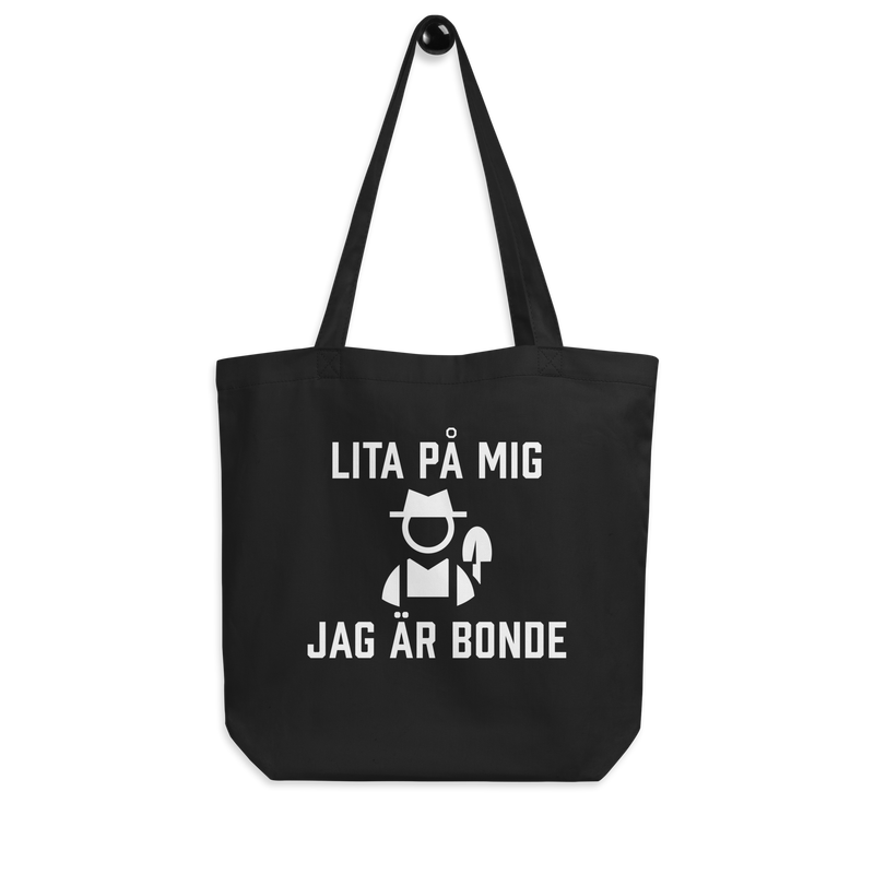 Tygkasse med texten "Lita på mig jag är bonde"