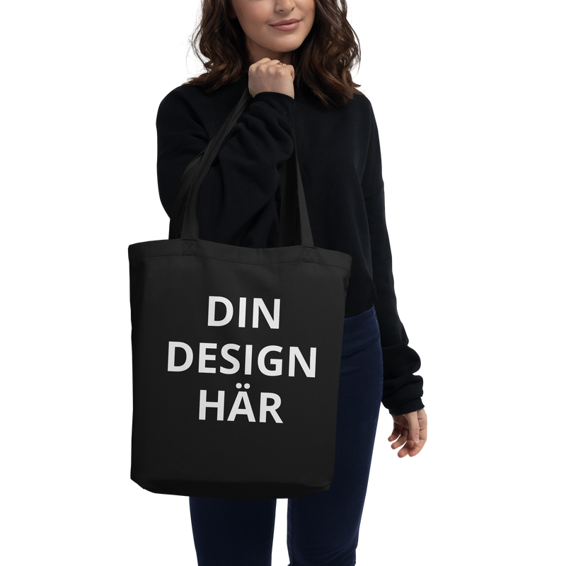 Svart tygkasse - Din design