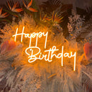 Happy Birthday - neonskylt