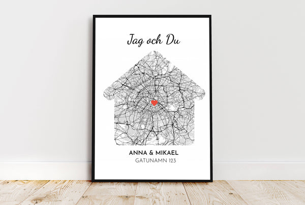 Poster - Kärlekskarta