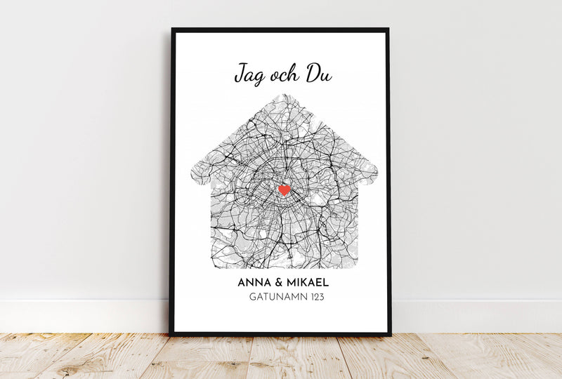 Poster - Kärlekskarta