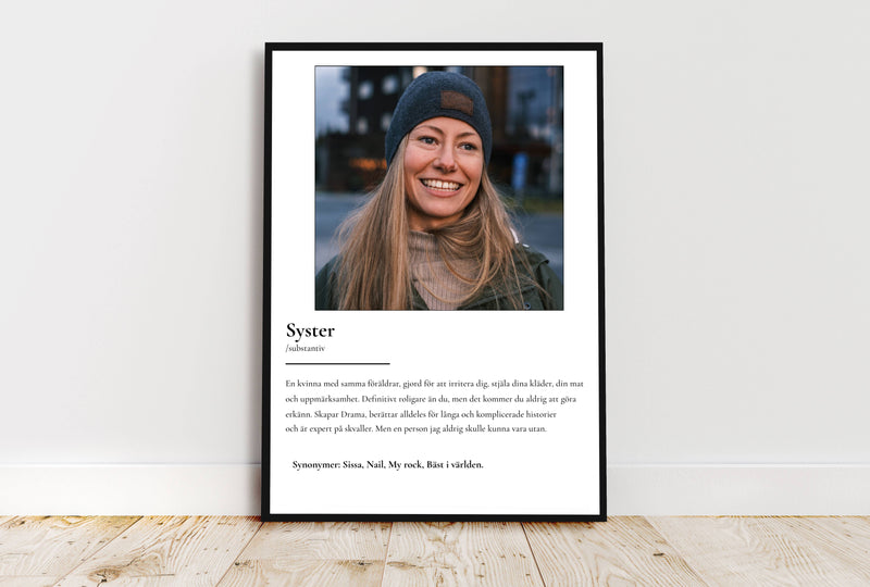 Poster - Personlig text och bild