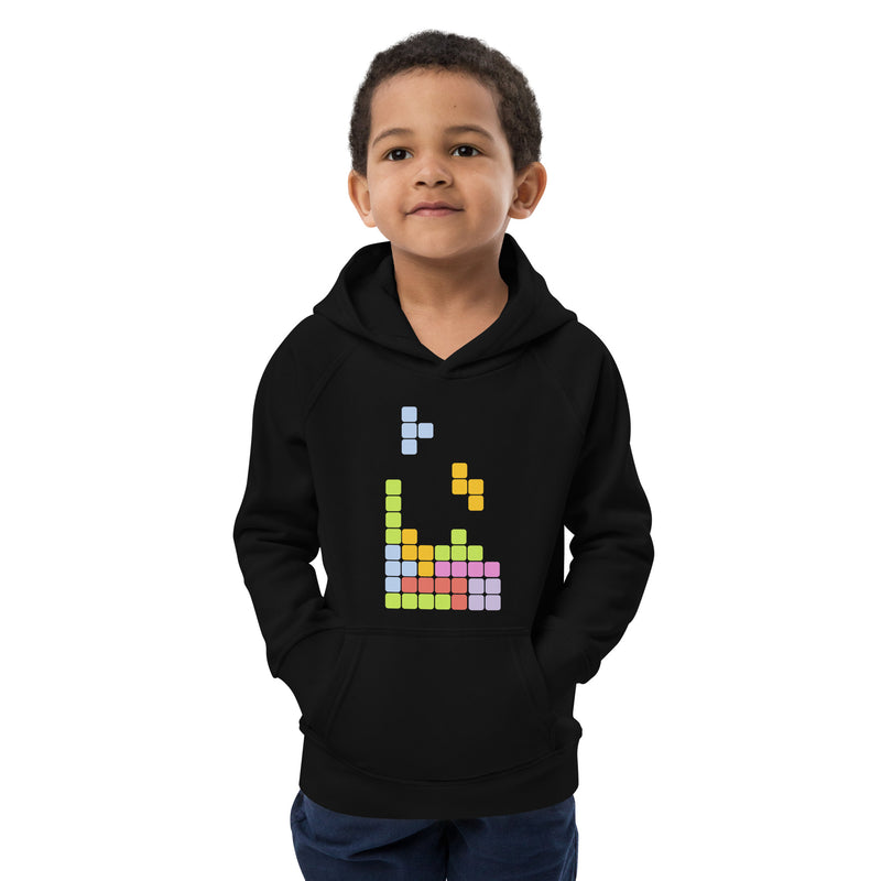 Hoodie för barn med tetris