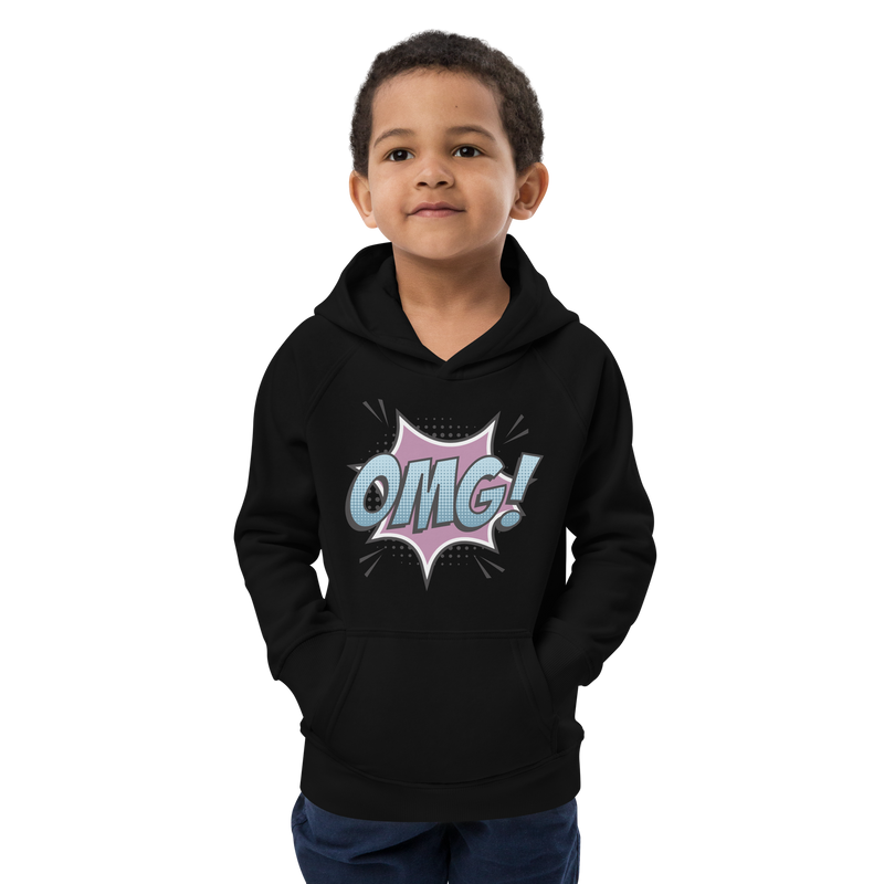 Hoodie för barn med texten "OMG!"