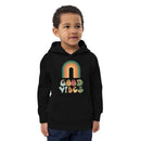 Hoodie för barn med texten "Good vibes"