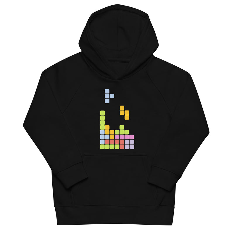 Hoodie för barn med tetris