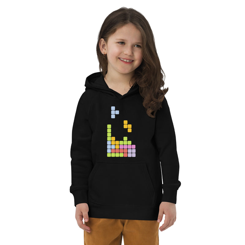 Hoodie för barn med tetris