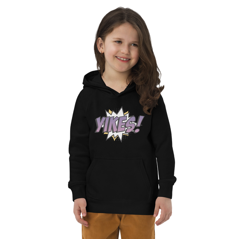 Hoodie för barn med texten "YIKES!"