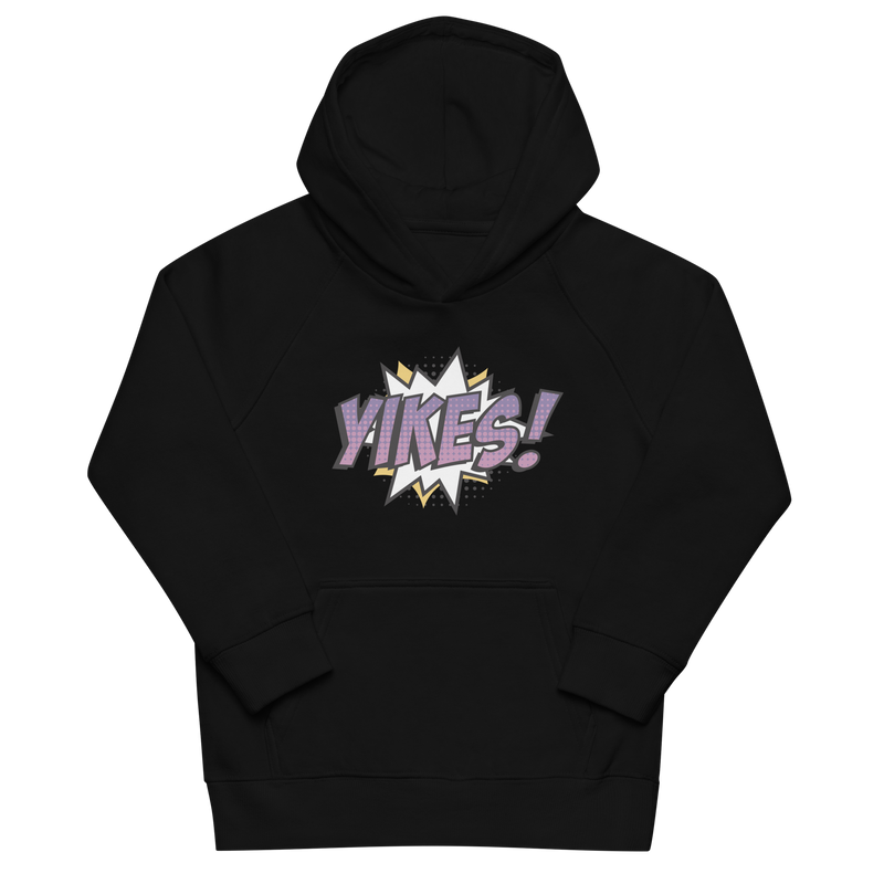 Hoodie för barn med texten "YIKES!"