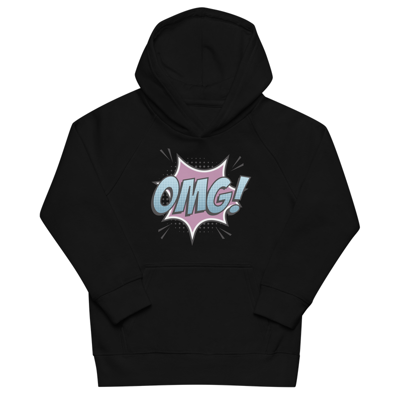 Hoodie för barn med texten "OMG!"