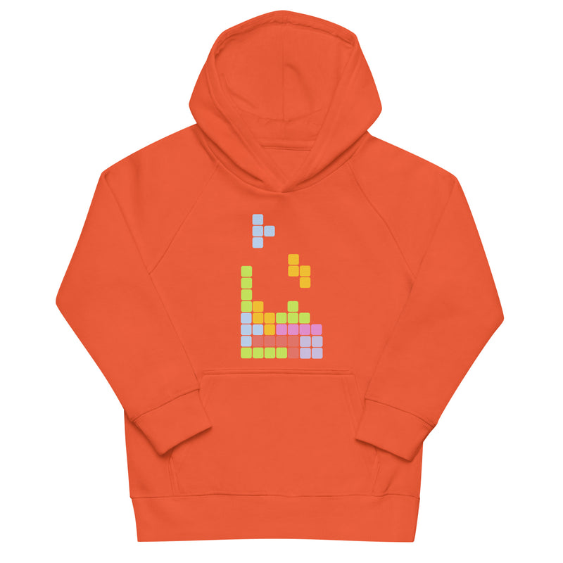 Hoodie för barn med tetris