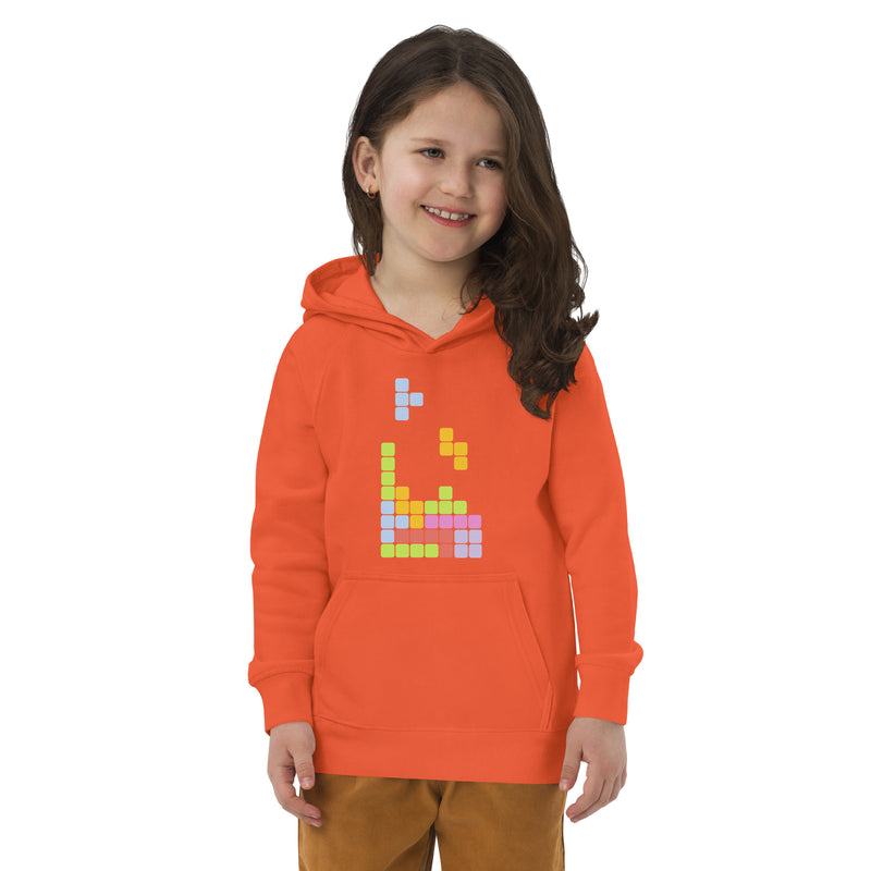 Hoodie för barn med tetris