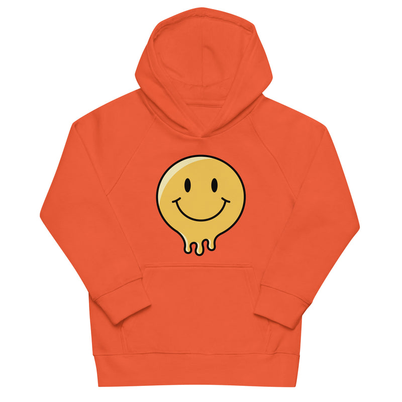 Hoodie för barn med smältande smiley