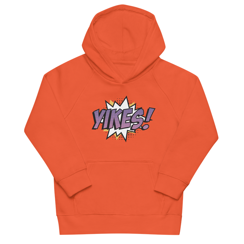 Hoodie för barn med texten "YIKES!"