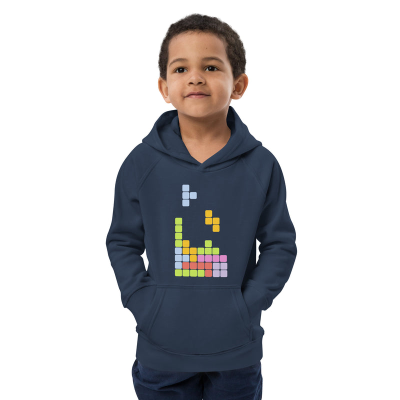 Hoodie för barn med tetris