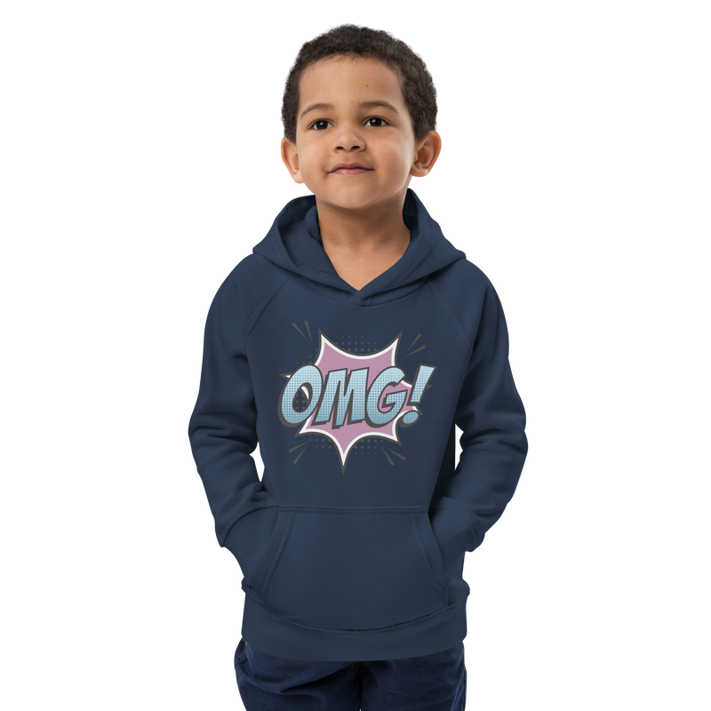 Hoodie för barn med texten "OMG!"