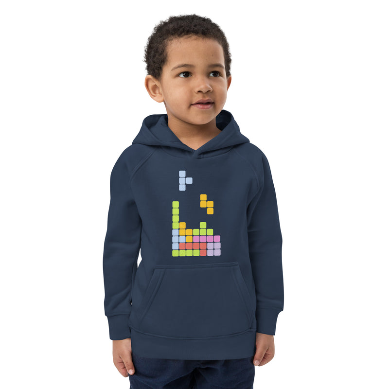 Hoodie för barn med tetris