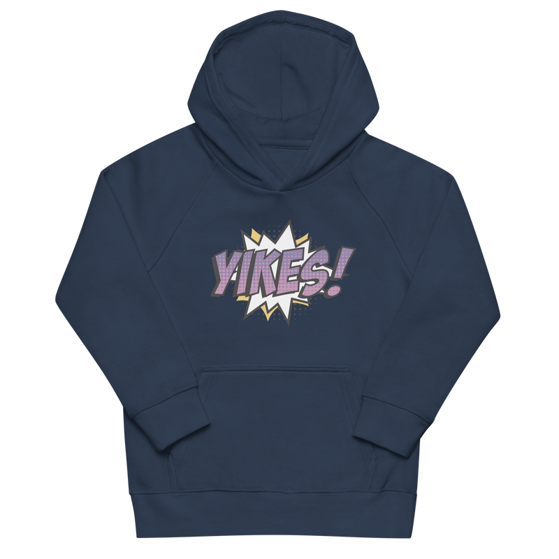 Hoodie för barn med texten "YIKES!"