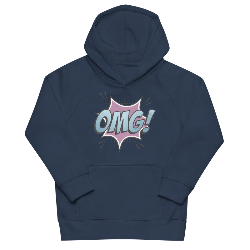 Hoodie för barn med texten "OMG!"