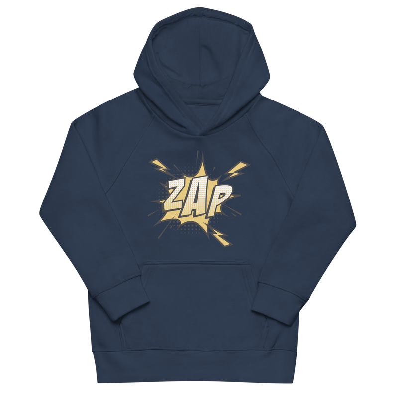Hoodie för barn med texten "ZAP"