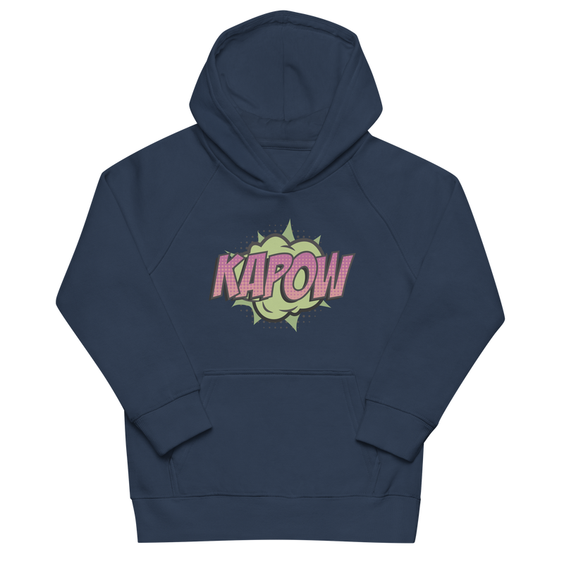 Hoodie för barn med texten "KAPOW"