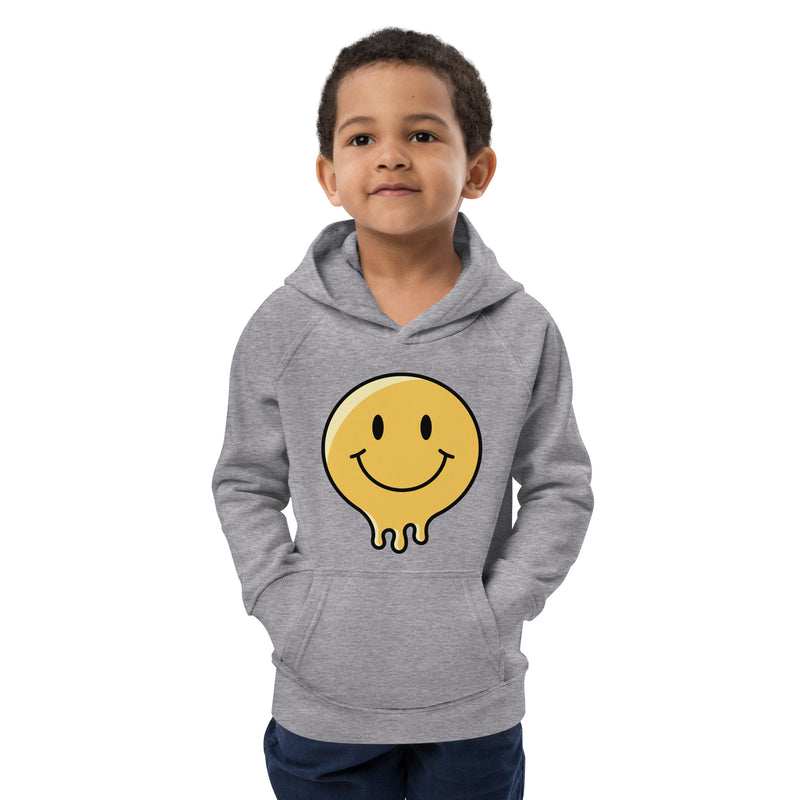 Hoodie för barn med smältande smiley