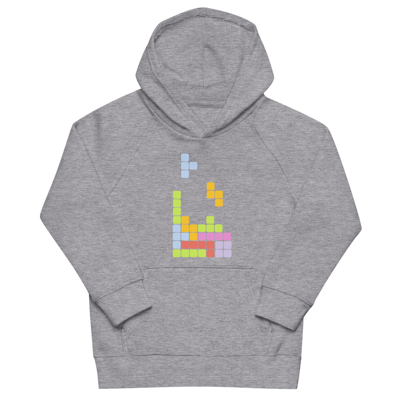 Hoodie för barn med tetris