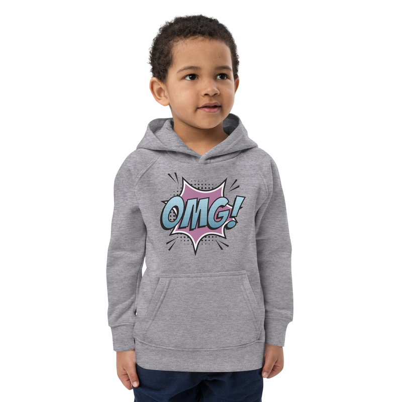 Hoodie för barn med texten "OMG!"