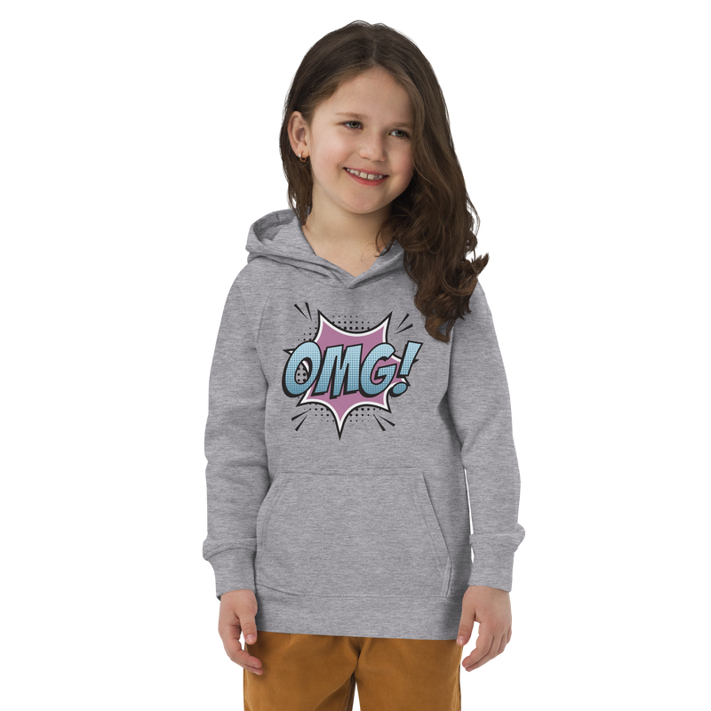 Hoodie för barn med texten "OMG!"