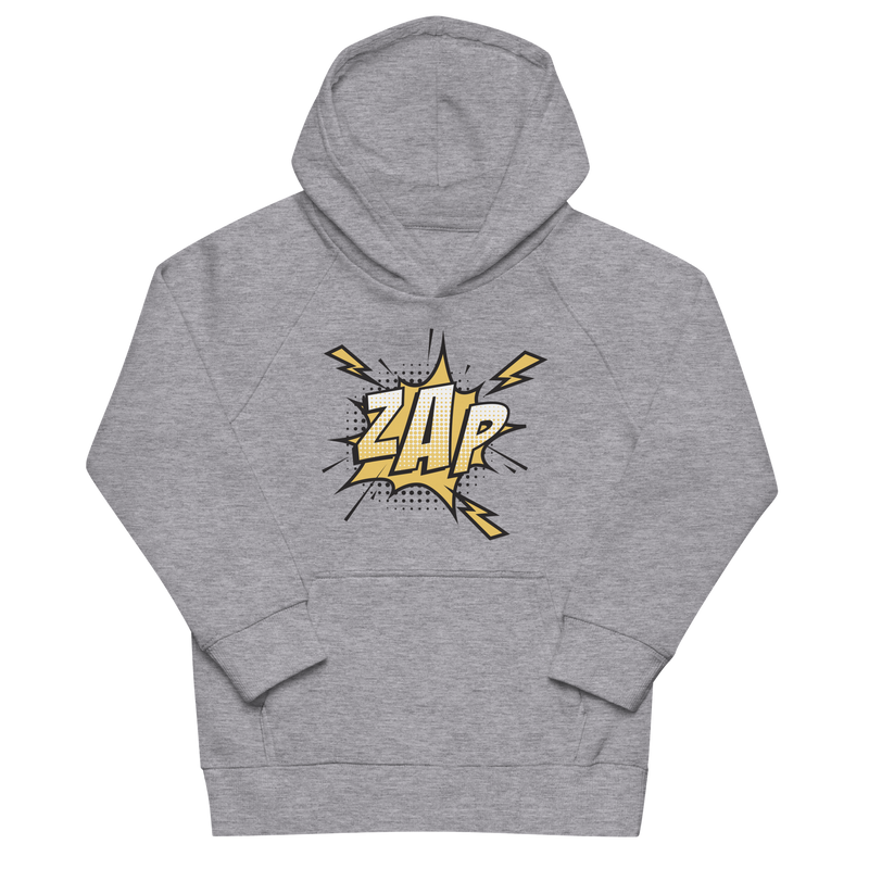 Hoodie för barn med texten "ZAP"