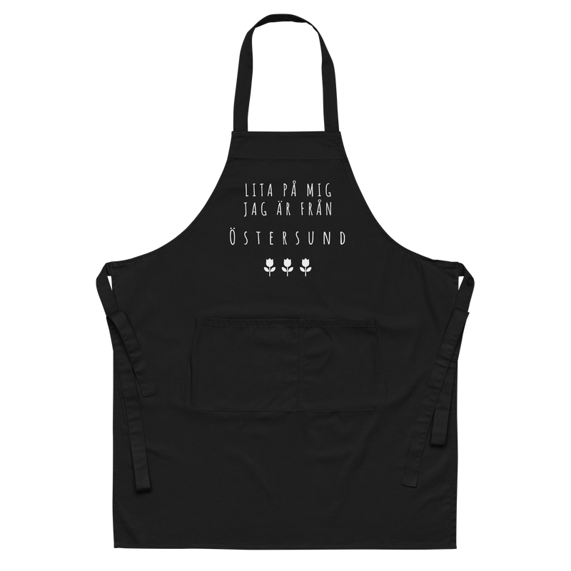 Förkläde med texten "Lita på mig jag är från östersund"