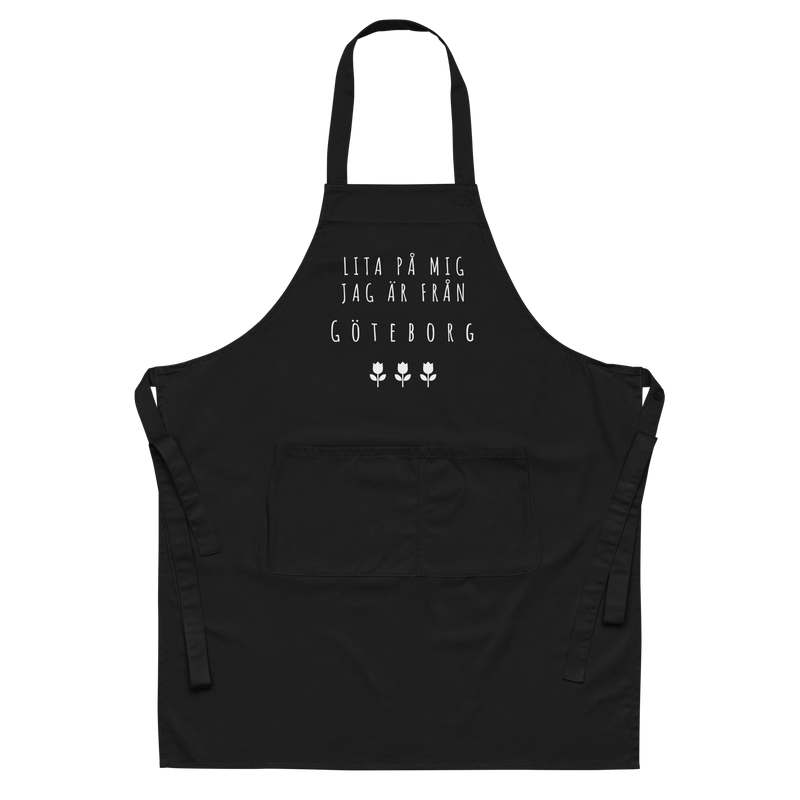 Förkläde med texten "Lita på mig jag är från göteborg"