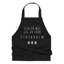 Förkläde med texten "Lita på mig jag är från stockholm"