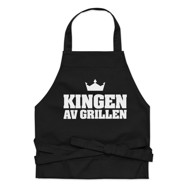 Förkläde med texten "Kingen av grillen"
