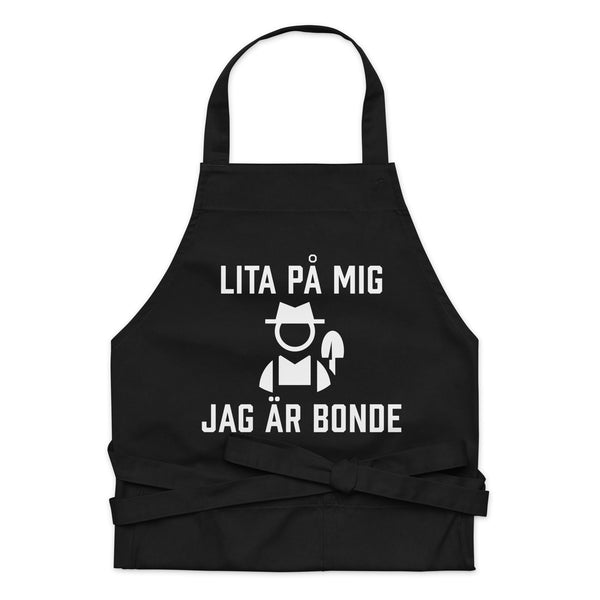 Förkläde med texten "Lita på mig, jag är bonde"