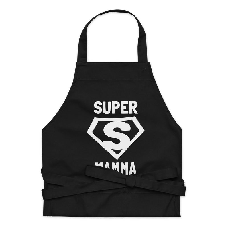 Förkläde med texten "SUPER MAMMA"