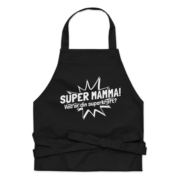 Förkläde med texten "SUPER MAMMA"