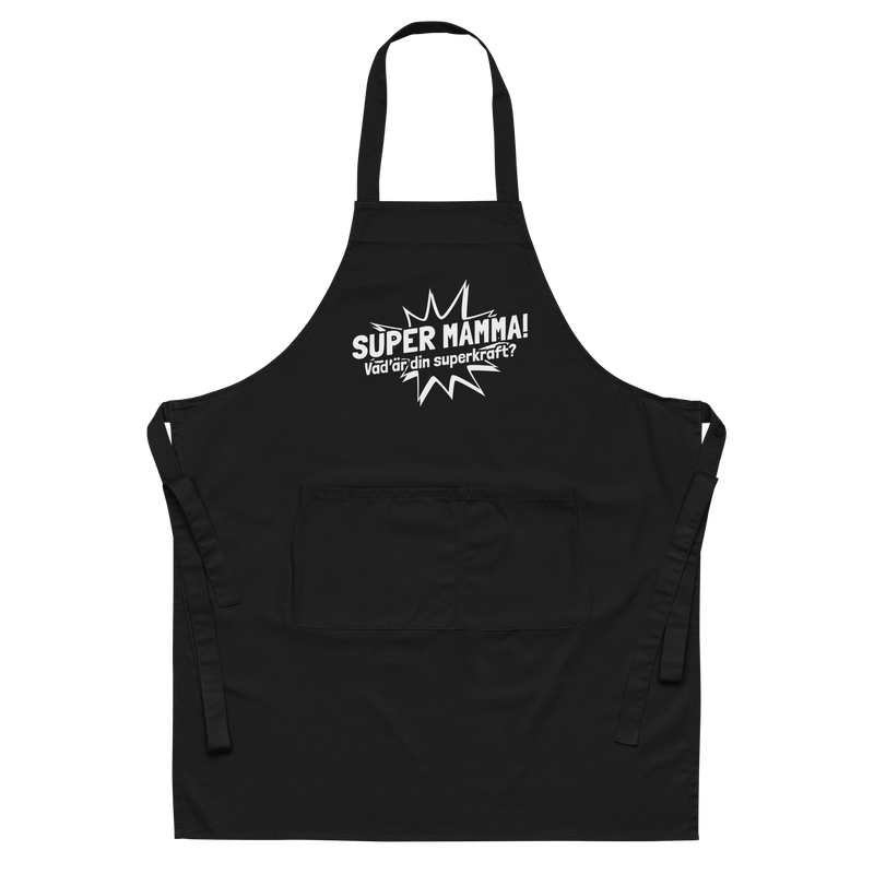 Förkläde med texten "SUPER MAMMA"