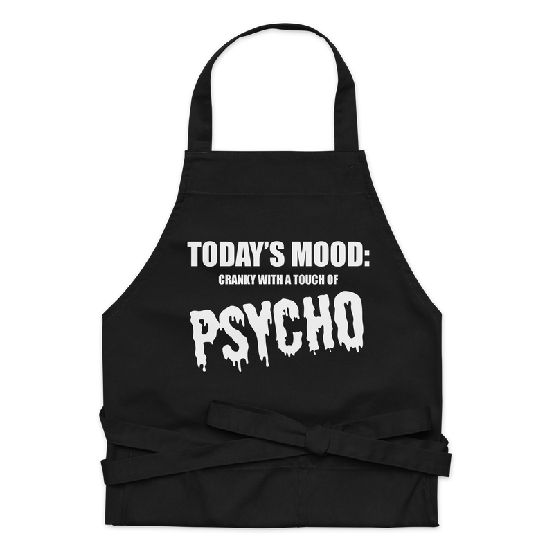 Förkläde med texten "Todays mood"