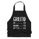 Förkläde med texten "Grilltid"