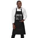 Förkläde med texten "Grilltid"