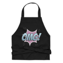 Förkläde med texten "OMG!"