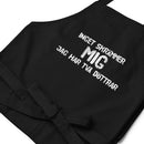 Förkläde med texten "Inget skrämmer mig längre"